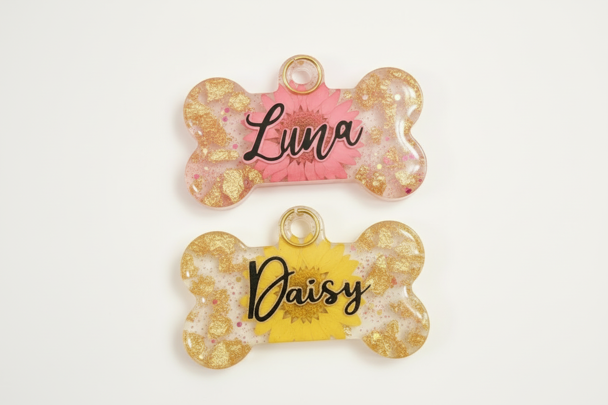 Daisy pet tag